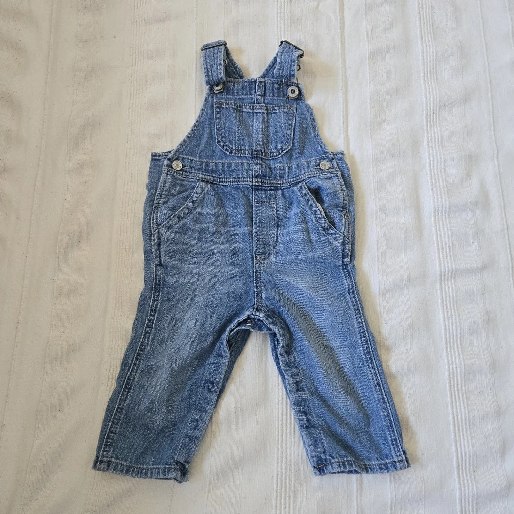 Baby Gap Lot Denim Overalls & Distressed Jean Size 6-18 Month / Koala‎ Onesie